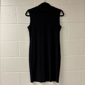 Frank Lyman Black Sleeveless Mock Neck Dress Size 6
